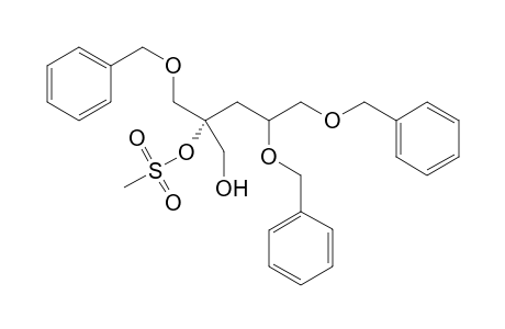 (-)-(2R)-1,4,5-tri-o-benzyl-3-deoxy-2-c-(hydroxymethyl)-2'-o-mesyl-d-glyceropentitol