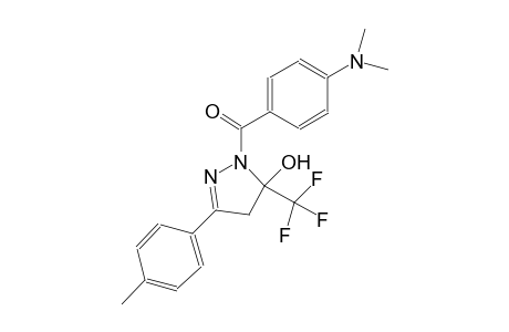 1H-pyrazol-5-ol, 1-[4-(dimethylamino)benzoyl]-4,5-dihydro-3-(4-methylphenyl)-5-(trifluoromethyl)-