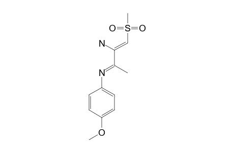(1E,3Z)-3-AMINO-1-(4-METHOXYPHENYL)-2-METHYL-4-(METHYLSULFONYL)-1-AZABUTA-1,3-DIENE