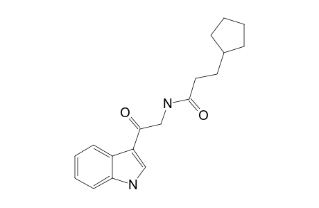 3-CYCLOPENTYL-N-[2-(1H-INDOL-3-YL)-2-OXO-ETHYL]-PROPANAMIDE