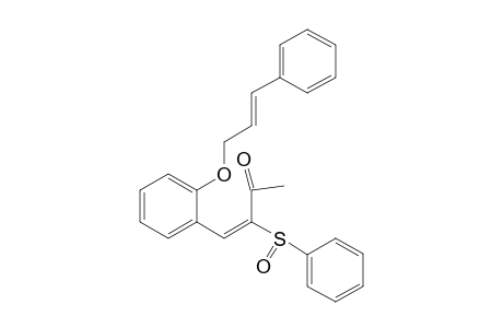 E)-3-Benzenesulfinyl-4-[2-((E)-3-phenyl-allyloxy)-phenyl]-but-3-en-2-one