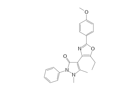 4-(2-(4-Methoxyphenyl)-5-ethyloxazol-4-yl)-2,3-dimethyl-1-phenyl-3-pyrazolin-5-one