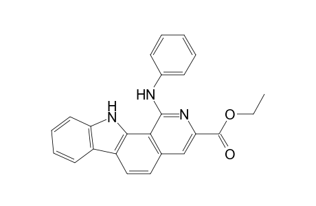 1-anilino-11H-pyrido[3,4-a]carbazole-3-carboxylic acid ethyl ester