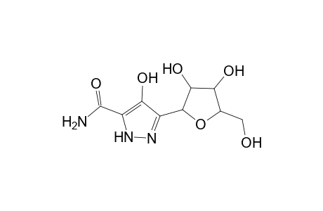 1H-Pyrazole-5-carboxamide, 4-hydroxy-3-.beta.-D-ribofuranosyl-