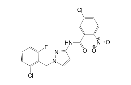 5-chloro-N-[1-(2-chloro-6-fluorobenzyl)-1H-pyrazol-3-yl]-2-nitrobenzamide