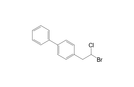 2-(4-Biphenylyl)-1-bromo-1-chloroethane