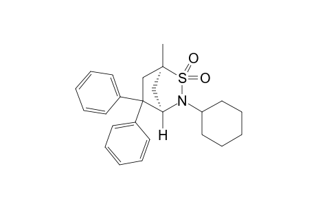 (1R*,4R*)-3-Cyclohexyl-1-methyl-5,5-diphenyl-2,3-thiazabicyclo[2.2.1]heptane 2,2-dioxide