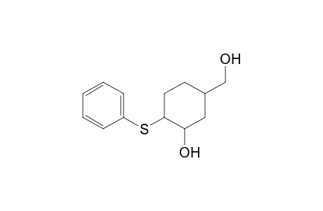 4-Phenylthio-3-hydroxy-1-hydroxymethylcyclohexane