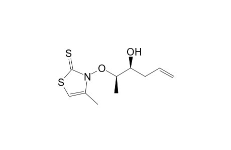 3-[(1R,2S)-2-hydroxy-1-methyl-pent-4-enoxy]-4-methyl-4-thiazoline-2-thione