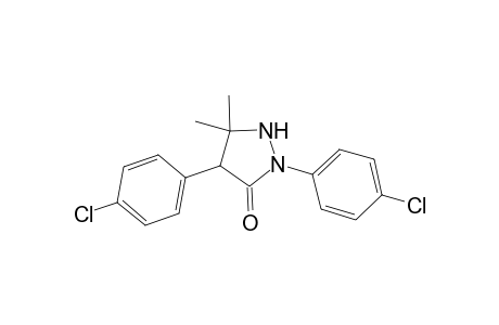 2,4-Bis(4-chlorophenyl)-5,5-dimethyl-3-pyrazolidinone