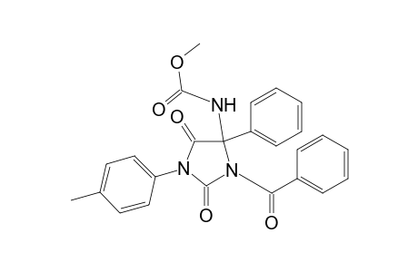 Carbamic acid, [3-benzoyl-1-(4-methylphenyl)-2,5-dioxo-4-phenyl-4-imidazolidinyl]-, methyl ester