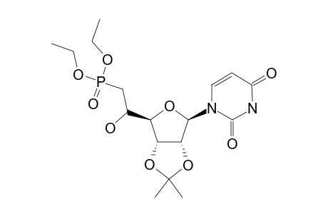 1-[6'-DEOXY-6'-DIETHYLPHOSPHONO-2',3'-O-ISOPROPYLIDENE-BETA-D-RIBO-(5'R/S)-HEXAFURANOSYL]-URACIL