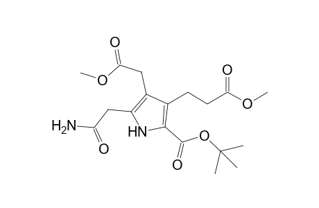 5-(2-amino-2-keto-ethyl)-4-(2-keto-2-methoxy-ethyl)-3-(3-keto-3-methoxy-propyl)-1H-pyrrole-2-carboxylic acid tert-butyl ester