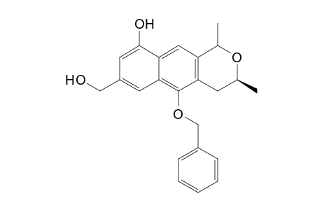 (S)-5-Benzyloxy-7-hydroxymethyl-1,3-dimethyl-3,4-dihydro-1H-benzo[g]isochromen-9-ol