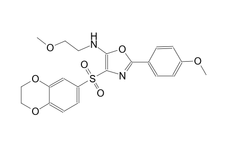 5-oxazolamine, 4-[(2,3-dihydro-1,4-benzodioxin-6-yl)sulfonyl]-N-(2-methoxyethyl)-2-(4-methoxyphenyl)-