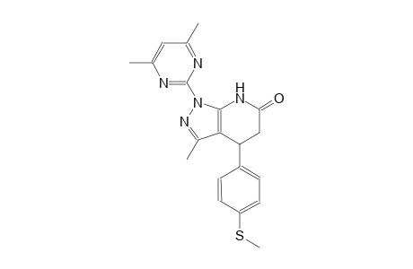 6H-pyrazolo[3,4-b]pyridin-6-one, 1-(4,6-dimethyl-2-pyrimidinyl)-1,4,5,7-tetrahydro-3-methyl-4-[4-(methylthio)phenyl]-