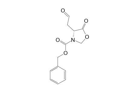 (S)-4-(FORMYLMETHYL)-5-OXO-OXAZOLIDIN-3-CARBONSAEURE-BENZYLESTER