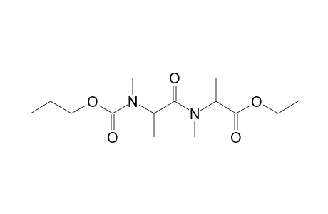 Alanylalanine, N,N'-dimethyl-N'-propoxycarbonyl-, ethyl ester