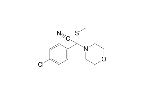 alpha-(p-CHLOROPHENYL)-alpha-(METHYLTHIO)-4-MORPHOLINEACETONITRILE