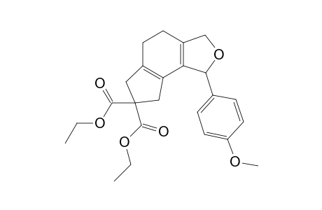Diethyl 3-(p-methoxyphenyl)-4-oxatricyclo[7.3.0.0(2,6).0(1,9)]dodeca-2(6),1(9)-diene-11,11-dicarboxylate