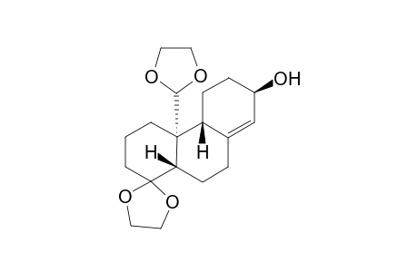 trans-2-(1,3-Dioxolan-2-yl)-tricyclo[8.4.0.0(2,7)]tetradec-10-en-12-ol 6,6-Ethylidene Acetal isomer