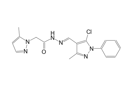 N'-[(E)-(5-chloro-3-methyl-1-phenyl-1H-pyrazol-4-yl)methylidene]-2-(5-methyl-1H-pyrazol-1-yl)acetohydrazide