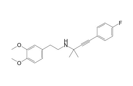 [2-(3,4-Dimethoxyphenyl)ethyl][3-(4-fluorophenyl)-1,1-dimethylprop-2-ynyl]amine