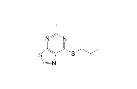 5-Methyl[1,3]thiazolo[5,4-d]pyrimidin-7-yl propyl sulfide