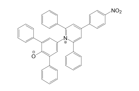 2,6-diphenyl-1-(3,5-diphenyl-4-hydroxyphenyl)-4-(p-nitrophenyl)pyridinium hydroxide, inner salt