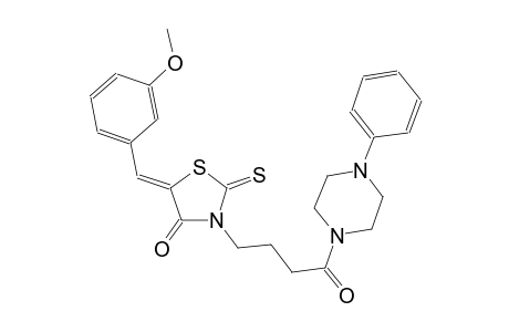 4-thiazolidinone, 5-[(3-methoxyphenyl)methylene]-3-[4-oxo-4-(4-phenyl-1-piperazinyl)butyl]-2-thioxo-, (5Z)-