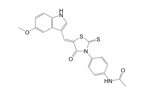 acetamide, N-[4-[(5Z)-5-[(5-methoxy-1H-indol-3-yl)methylene]-4-oxo-2-thioxothiazolidinyl]phenyl]-