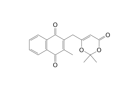 2-(2,2-Dimethyl-6-oxo-6H-[1,3]dioxine-4-ylmethyl)-3-methyl-[1,4]naphthoquinone