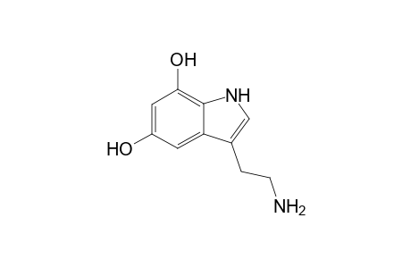 3-(2-aminoethyl)-1H-indole-5,7-diol