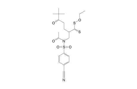 DITHIOCARBONIC-ACID-S-(1-[[ACETYL-(4-CYANOBENZENESULFONYL)-AMINO]-METHYL]-5,5-DIMETHYL-4-OXOHEXYL)-ESTER-O-ETHYLESTER