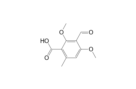 Benzoic acid, 3-formyl-2,4-dimethoxy-6-methyl-