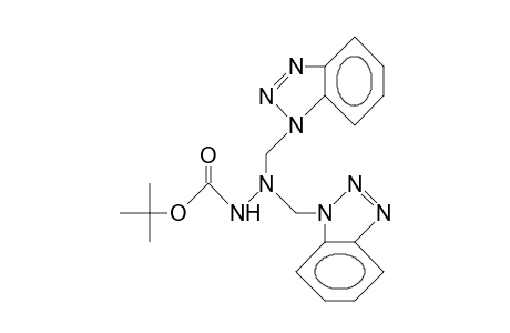 1,1-Bis(benzotriazol-1-yl-methyl)-2-T-butoxycarb onyl-hydrazine