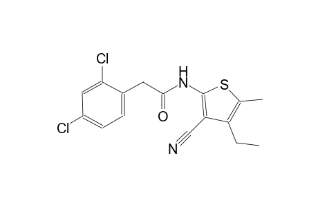 N-(3-cyano-4-ethyl-5-methyl-2-thienyl)-2-(2,4-dichlorophenyl)acetamide