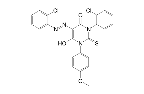 3-(o-chlorophenyl)-5-[(o-chlorophenyl)azo]-1-(p-methoxyphenyl)-2-thiobarbituric acid