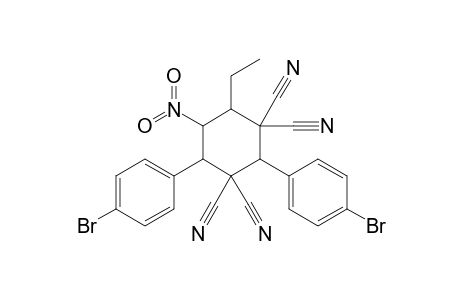 2,4-Bis(4-Bromophenyl)-6-ethyl-5-nitrocyclohexane-1,1,3,3-tetracarbonitrile