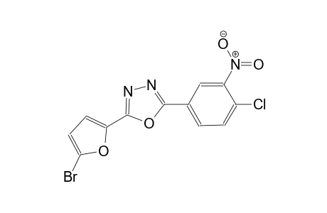 2-(5-bromo-2-furyl)-5-(4-chloro-3-nitrophenyl)-1,3,4-oxadiazole