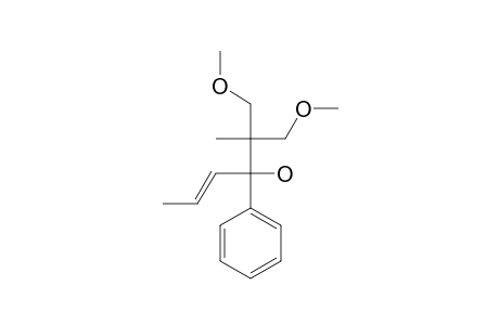 E-2,2-DI-(METHOXYMETHYL)-3-PHENYLHEX-4-EN-3-OL