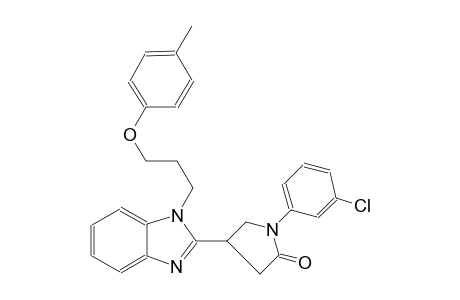2-pyrrolidinone, 1-(3-chlorophenyl)-4-[1-[3-(4-methylphenoxy)propyl]-1H-benzimidazol-2-yl]-