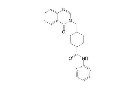 cyclohexanecarboxamide, 4-[(4-oxo-3(4H)-quinazolinyl)methyl]-N-(2-pyrimidinyl)-