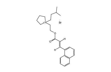 1-(2-HYDROXYETHYL)-1-ISOPENTYLPYRROLIDINIUM BROMIDE, trans-1-NAPHTHALENEACRYLATE