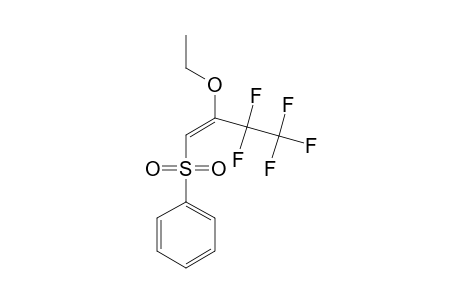 (E)-3-ETHOXY-1,1,1,2,2-PENTAFLUORO-4-(PHENYLSULFONYL)-BUT-3-ENE
