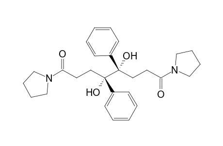 (+-)-1,8-Di(pyrrolidin-1-yl)-4,5-dihydroxy-4,5-diphenyloctane-1,8-dione