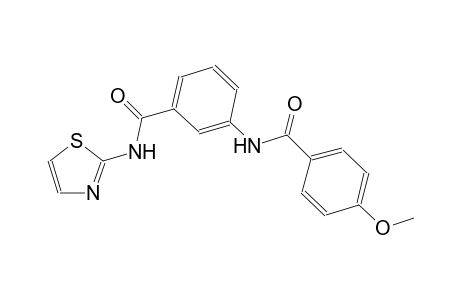 benzamide, 3-[(4-methoxybenzoyl)amino]-N-(2-thiazolyl)-
