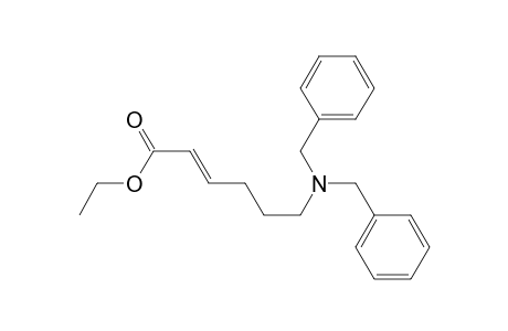 (E)-Ethyl 6-(N,N-dibenzylamino)hex-2-enoate