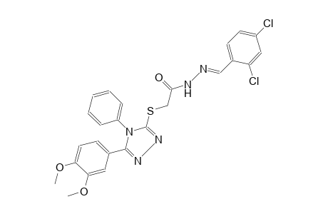 acetic acid, [[5-(3,4-dimethoxyphenyl)-4-phenyl-4H-1,2,4-triazol-3-yl]thio]-, 2-[(E)-(2,4-dichlorophenyl)methylidene]hydrazide