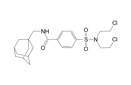 Benzamide, 4-[[bis(2-chloroethyl)amino]sulfonyl]-N-(tricyclo[3.3.1.1(3,7)]dec-1-ylmethyl)-